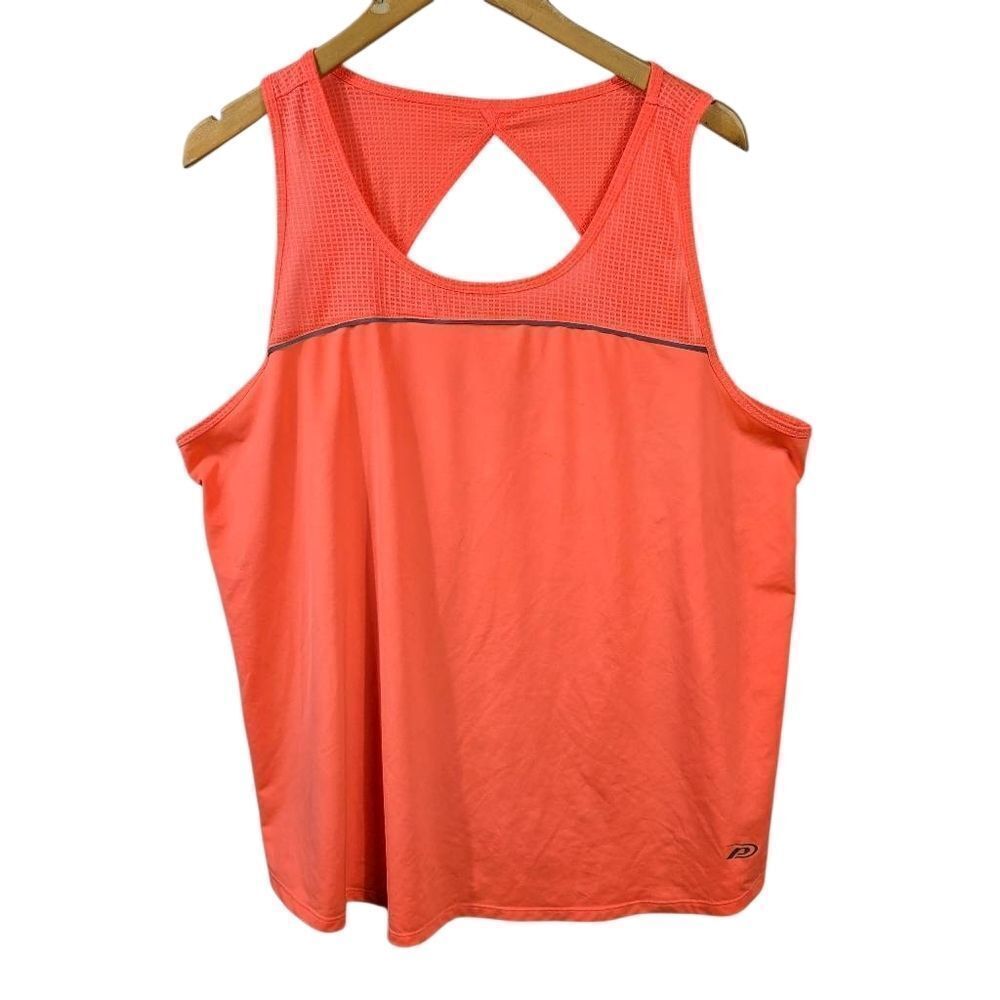 Pro Player Women's Coral Athletic Tank Top Plus Size 2x